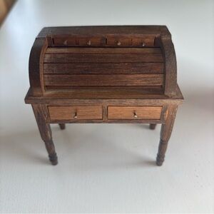 Vintage Dolls House Bureau, Desk, Home Office/Study Victorian Style, Collectable